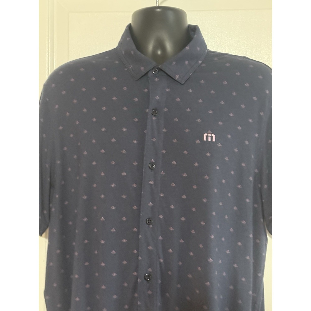Travis Mathews Sz L Navy Diamond Design - Picture 2 of 11